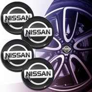 4pcs 56mm Wheel Center Cap Stickers Car Rims Hubcaps Cover Emblem Badge for  Nissan Qashqai J11 Juke F16 Micra X-Trail T32 Leaf Sentra Murano