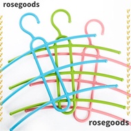 ROSEGOODS1 Clothes Hanger Plastic 3 Layer Hanger Hook Space Saver