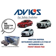 100% ADVICS AISIN PROTON INSPIRA MITSUBISHI LANCER CY4A 2.0 ASX FRONT BRAKE PAD D1N048Y