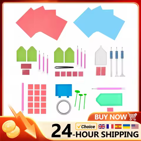 5D Cross Stitch Embroidery Pen Diamond Painting Tools Set DIY Diamond Painting Accessories Mosaic Gl
