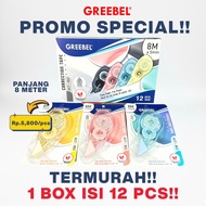 Type x Pastel Paper 8m Greebel Correction Tape GCT-802 (PCS) - Type X Ribbon Roll