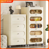 Salvo L46-56cm Drawer Storage Cabinet Transparent Movable Wardrobe Large Capacity High-end Thickened