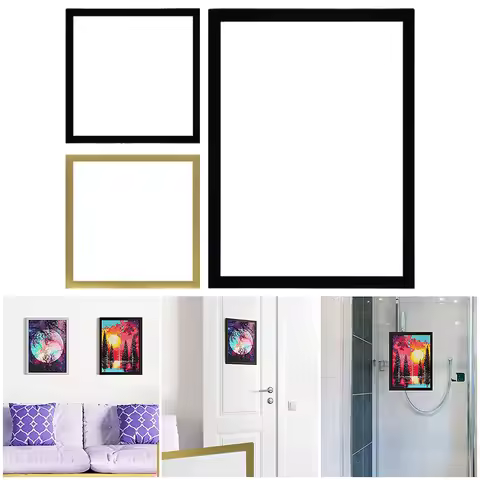 3Pack Magnetic Diamond Art Frames Diamond Picture Frames Diamond Art Painting Frames for 30x30cm/30x