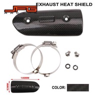 JFG RACING ท่อไอเสียมอเตอร์ไซค์คาร์บอนไฟเบอร์ป้องกันความร้อนป้องกันการลวกสำหรับ KTM YAMAHA SUZUKI HO
