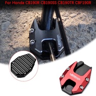 Motorcycle CNC Aluminum Side Stand Enlarger Plate Kickstand Enlarge Extension For HONDA CB190R CB190