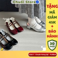 (GOOD QC STANDARD VERSION) Women's lolita shoes TYPE 1 with square toe, luxurious glossy pu leather,