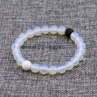White onyx stone bracelet lava stone moonstone opal diffuser