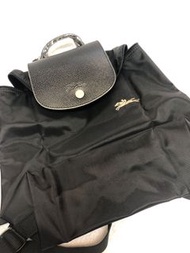 Longchamp 純黑背包，專櫃正貨