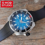 S-MOD Seiko Samurai Perfect Fit Curved End Rubber Strap Band 22mm FKM Seiko Mod
