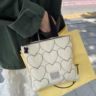 Korean Solid Color Portable Love Outgoing Handbag Storage Hanging Bag Mommy Bag Snack Mother Baby Bag Makeup Bag