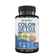 Bcuelov Colon Cleanse Supplement Safe Colon Cleanse and Gut Health Support 120 Capsules