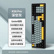 RL DEPARTMENT STORE - k98pro 機械軸 RGB 通用機械鍵盤 櫻花粉 青軸 ABS 三模防水電競遊戲鍵盤