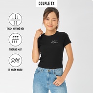 COUPLE TX - Áo Thun Nữ Thêu Nhỏ WTS 2354