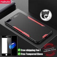NUBULA For Apple iPhone 8 Plus Casing Free Tempered Glass Metal Aluminum Alloy CellPhone iPhone 8 Pl