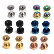 6 Pairs Surgical Steel Screw Tunnel Gauge Ear Expander Stretching Kit Plugs Piercing 6G-00G