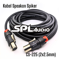 Kabel Spiker SPL Audio 2x2.5mm Spikon to Spikon / Kabel Speaker Dua Spikon GEISLER