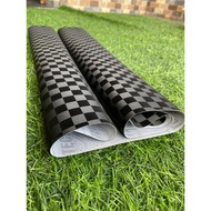 3D CHESS PATTERN SEAT LEATHER