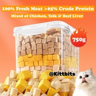 750G 1KG Booster Gemuk Freeze Dried Ayam Cat Treats Makanan Kucing