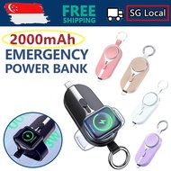 Local Delivery - Portable Magnetic Power Bank 2000mAh Mini Phone Powerbank Emergency Supply Charger for AirPods Watch