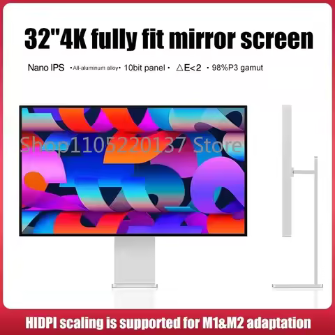 32 Inch LED Monitor 4K 3840*2160 HDR10 Feature 60Hz USB-C FOR 100W HDR10 Screen Display Kuycon P32U 