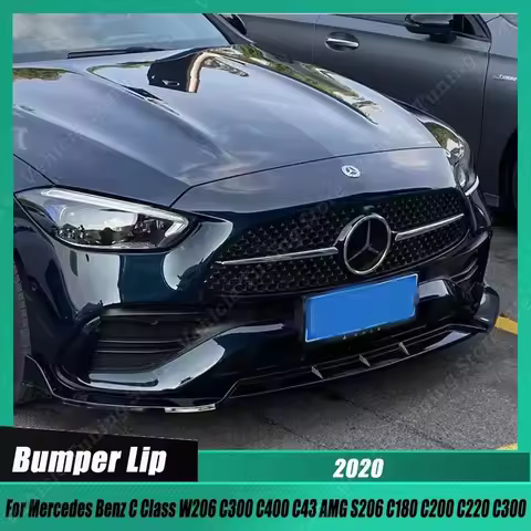 For Mercedes Benz C Class W206 C300 C400 C43 AMG S206 C180 C200 C220 C300 2022 Car Front Bumper Spli