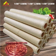 Collagen Sausage Sheath 14M 18/22/26mm Edible Halal Food Grade for Making Sausages Meat Food Sausage