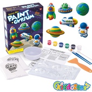 KiddoZone Đồ Chơi Vẽ Tranh Thạch Cao Tự Làm Khuôn Bột Thạch Cao Giáo Dục STEM Đồ Chơi Sơn Cho Trẻ Em
