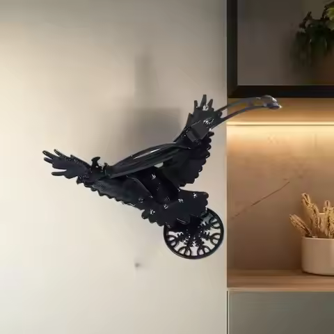 1/2Pcs Halloween Vintage Crow Hair Clip Gothic Viking Hairpin Cosplay Party Hair Accessories For Wom