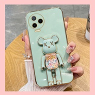 KOSLAM Exquisite Electroplated Candy Bear Phone Case for Infinix Note 30 4G 5G Note 30i 30 Pro HOT 30 30i 30 Play HOT 20 20i 20S 20 Play Note 12 2023 12 Pro 5G Note 12 5G 12 VIP 12 G96 G88 11s NFC 11 Pro 10 Pro New Design Soft Casing TPU In Stock