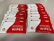 ALCOHOL WIPES H-CLEAN 70% ISOPROPYL ANTISEPTIK TISU BASAH SACHET 20 PCS