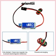 ORIENTLIIY 3A UBEC, 5V/6V Lowest RF Noise Switching Regulator,  Full Shielding Max 5A Polarity Rever