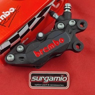 Right 4p caliper black 4 piston caliper