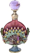 GNBOW 7ml Vintage Perfume Bottle, Peacock Refillable glass Empty Perfume Bottle (Color : Purple, Siz