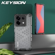 Keysion Ốp điện thoại chống sốc trường hợp đối với POCO X6 Silicone + trong suốt PC tổ ong vỏ điện t