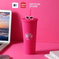 Ly Cốc Gai uống nước cao Barbie MINISO cho bộ sưu tập Barbie Pink (700mL)
