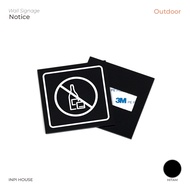 Non-alcoholic signage - sign system no alcohol - no carrying hard drinks - acrylic signage