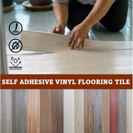 [SG ELLER] Waterproof Vinyl Flooring PVC Self adhesive Wood Design DIY Home Floor Tiles Decor Self adhesive Flooring