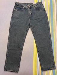 錐型牛仔褲 水洗藍 32-34腰可穿 全新含吊牌 版型激似BEAMS