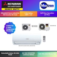 [SAVE 3.0 RM200] Mitsubishi Heavy Industries Air Cond Inverter 1.0HP 2.0HP 4 STAR | SRK10YXP-W4 SRK13YXP-W4 SRK18YXP-W4