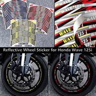 17 Inch Reflective Motorcycle Wheel Rim Sticker Stripe Decal HubTape Accessories for Honda WAVE125i 