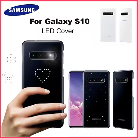 Original SAMSUNG Smart LED Cover For Samsung Galaxy S10 SM-G9730 Emotional Led Lighting Effect Smart