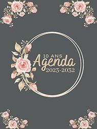 Agenda 2023-2032: Calendrier Mensuel 120 Mois avec Jours Fériés de la France, 120 Mois Du 1 Janvier 