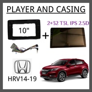 HRV 14-19 Android Player 2 + 32 T3L IPS 2.5D 10-inch Full HD screen Car Andriod Player With Casing