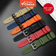New 18mm Rubber Strap for Casio Watches W-218H, F-108, AE1200, AE1300, AE-1500, W-752H.