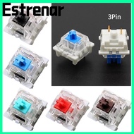 ESTRENAR 10pcs Mechanical Keyboard Switch, Silent Clicky Gaming Switch,   LED Tactile Linear MX Swit