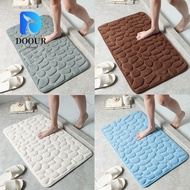 DOOUR Bath Mat Bathroom Carpets Washable Bathtub Cobblestone Embossed