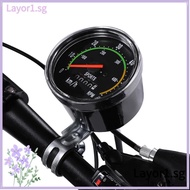 LAYOR Mechanical Bike Computer, Easy Installation KPH Display Analog Speedometer, Durable Bike Acces
