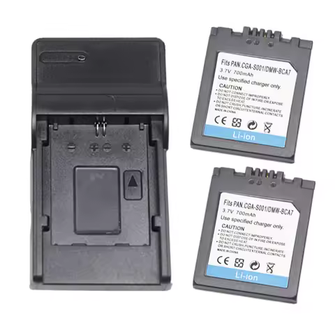CGA-S001 Camera Battery or USB Charger For Panasonic CGR-S001 DMW-BCA7 DMC-F1 DMC-FX1 DMC-FX5