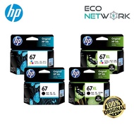 HP 67 BLACK 3YM56AA/ HP 67 TRI-COLOR 3YM55AA/  HP 67XL BLACK 3YM57AA/ HP 67XL TRI-COLOR  3YM58AA ORI