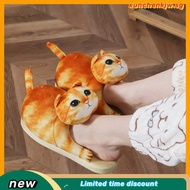 Cat Slippers for Women/Men, Cute Cat Slippers for Home, Anti-slip Fuzzy Kitty Slippers, Animal Slipp